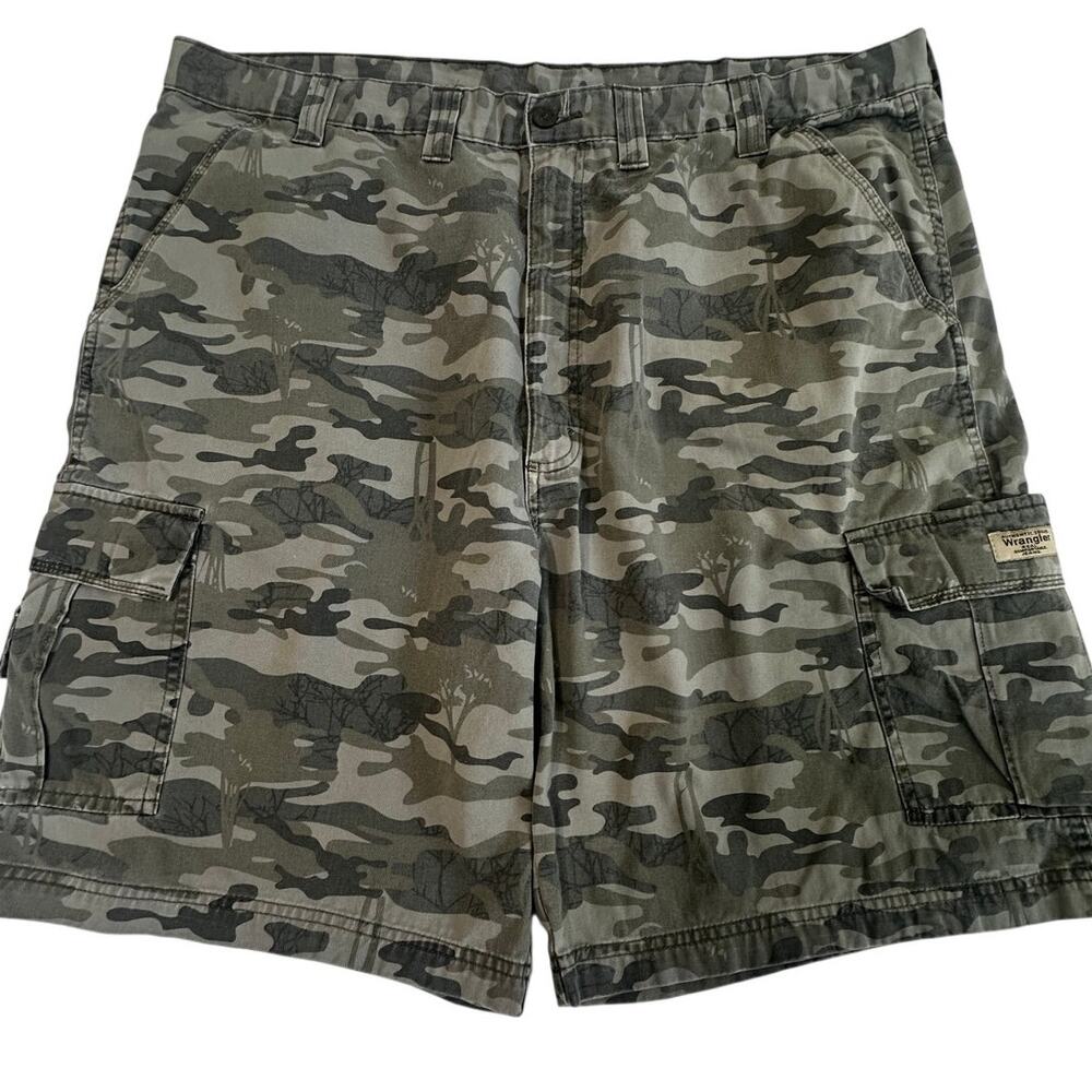 Wrangler Camouflage Cargo Shorts Mens 44 Cotton